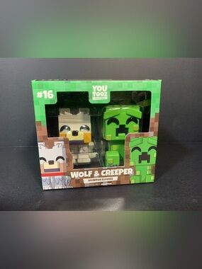 Youtooz: Minecraft Collection: Wolf and Creeper Monitor Buddiez Vinyl Figure #16